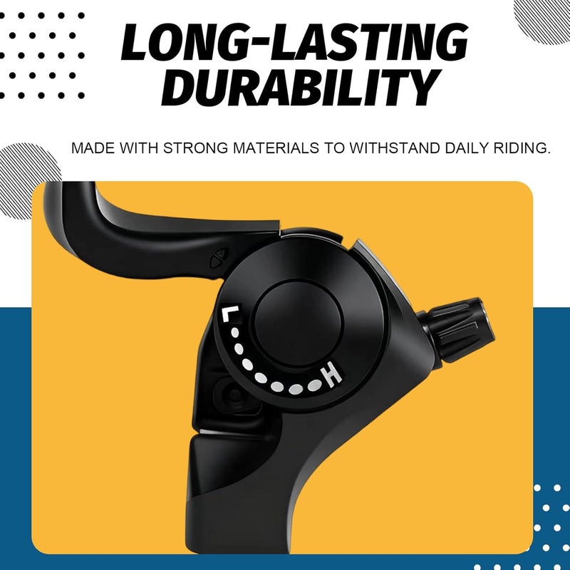 Fredertent Bike Shifter, 21 Speed Bike Gear Shifter Lever Set TX30 3x7 Thumb Shifters with Gear Indicator Bicycle Gear Shifters (TX30-3X7) - Image 5